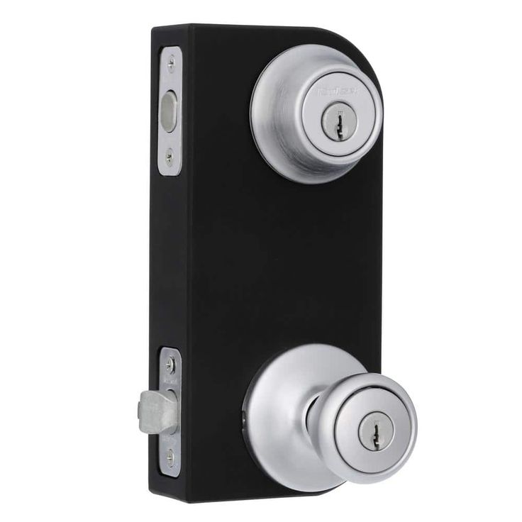 Tylo Satin Chrome Single Cylinder Entry Door Lock Deadbolt Combo Pack