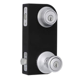 Tylo Satin Chrome Single Cylinder Entry Door Lock Deadbolt Combo Pack