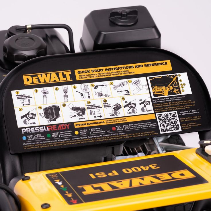 DEWALT Pressure Ready 3400 PSI 2.5 GPM Cold Water Gas Powered Pressure Washer