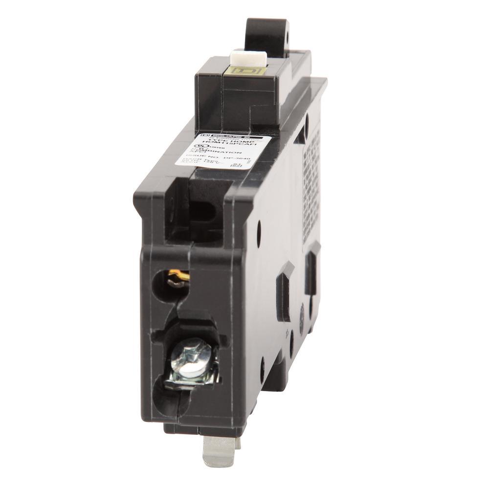 Homeline 15 Amp Single-Pole Plug-On Neutral Combination Arc Fault Circuit Breaker - Super Arbor