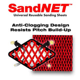 DIABLO 1/3 Sheet SandNET Faster Reusable 120 Grit Hand Sanding Sheets (50-Pack)