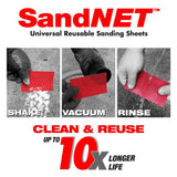 DIABLO 1/3 Sheet SandNET Faster Reusable 400 Grit Hand Sanding Sheets (50-Pack)