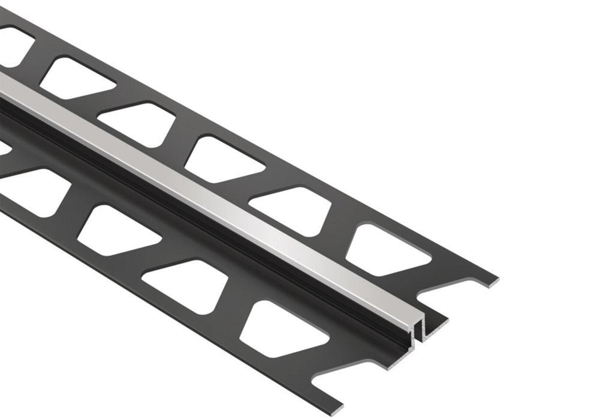 Schluter Systems DILEX-BWS 0.438-in W x 98.5-in L Stone Grey PVC Tile Edge Trim