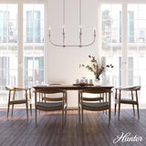 Hunter Southcrest 6-Light Distressed White Candlestick Chandelier