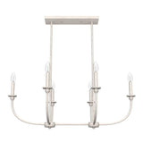 Hunter Southcrest 6-Light Distressed White Candlestick Chandelier