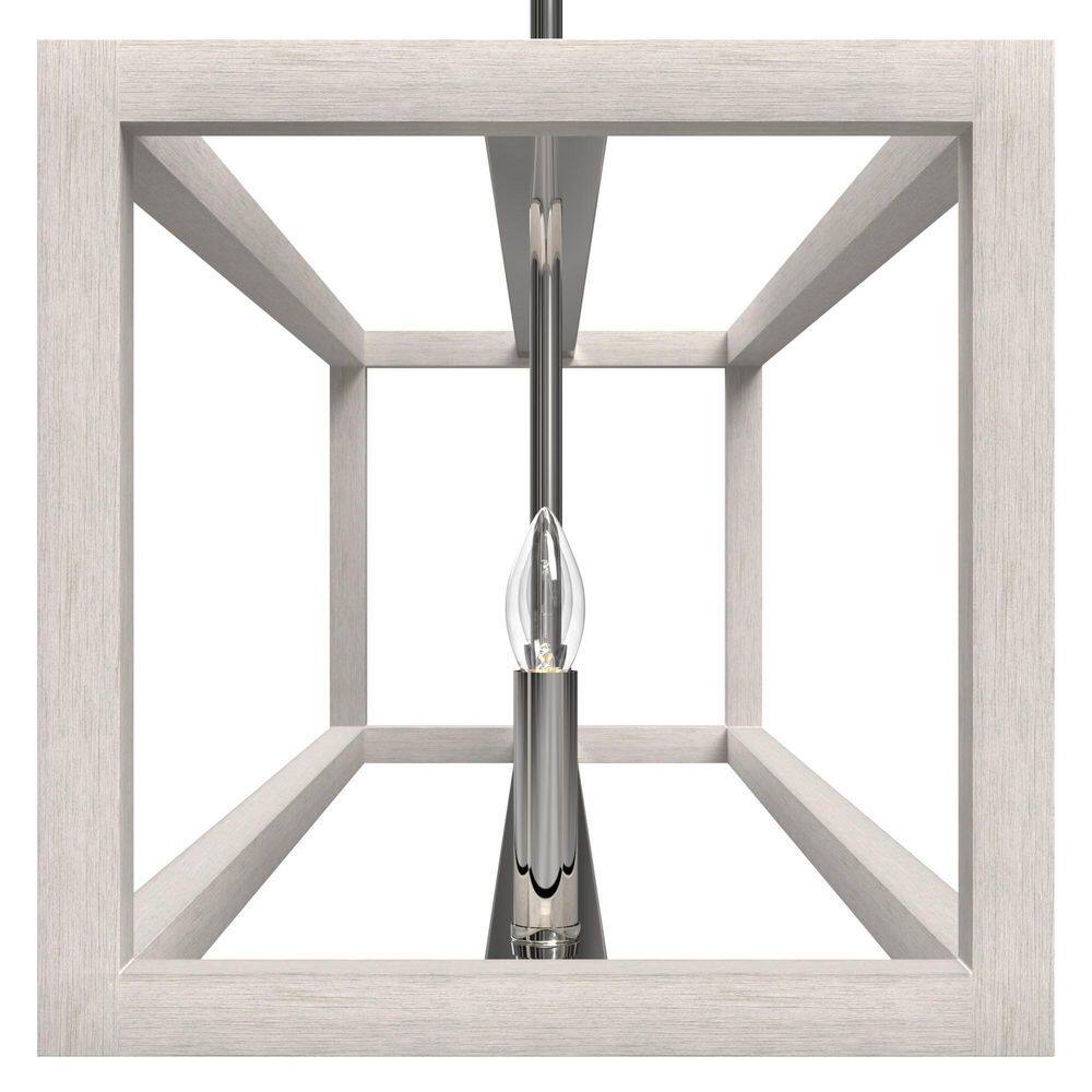 Hunter Squire Manor 5-Light Distressed White Island Chandelier
