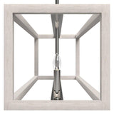Hunter Squire Manor 5-Light Distressed White Island Chandelier