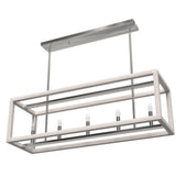 Hunter Squire Manor 5-Light Distressed White Island Chandelier