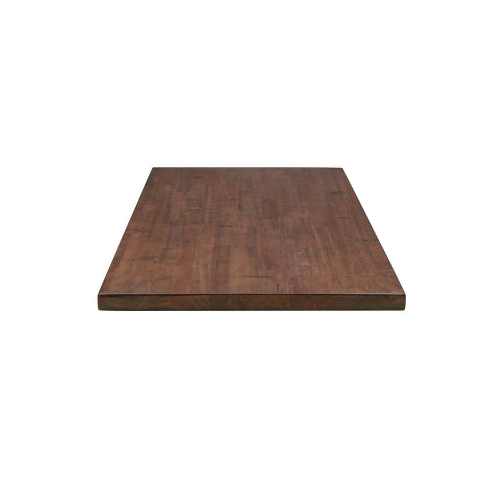HARDWOOD REFLECTIONS 6 ft. L x 39 in. D Finished Eucalyptus Solid Wood Butcher Block Island Countertop With Eased Edge