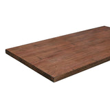 HARDWOOD REFLECTIONS 6 ft. L x 39 in. D Finished Eucalyptus Solid Wood Butcher Block Island Countertop With Eased Edge
