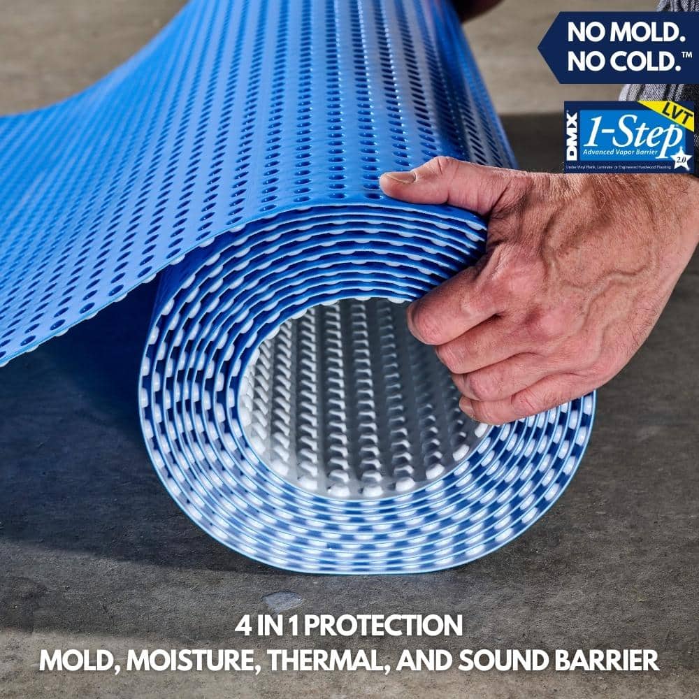 DMX 1-STEP 100 sq. ft. 3.6 ft. x 29 ft. x 5/.32 in. Underlayment for Vinyl Planks, Laminate and Engineered Hardwood Floors