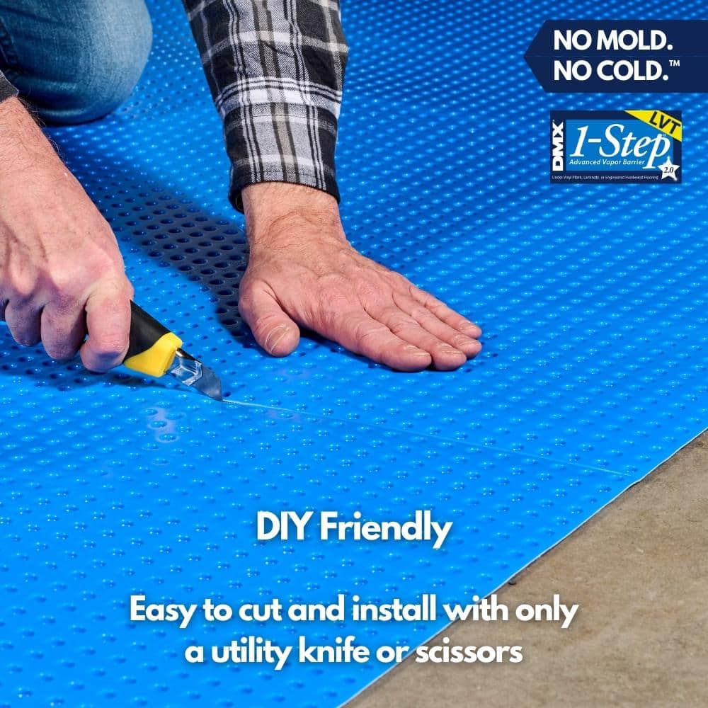 DMX 1-STEP 100 sq. ft. 3.6 ft. x 29 ft. x 5/.32 in. Underlayment for Vinyl Planks, Laminate and Engineered Hardwood Floors