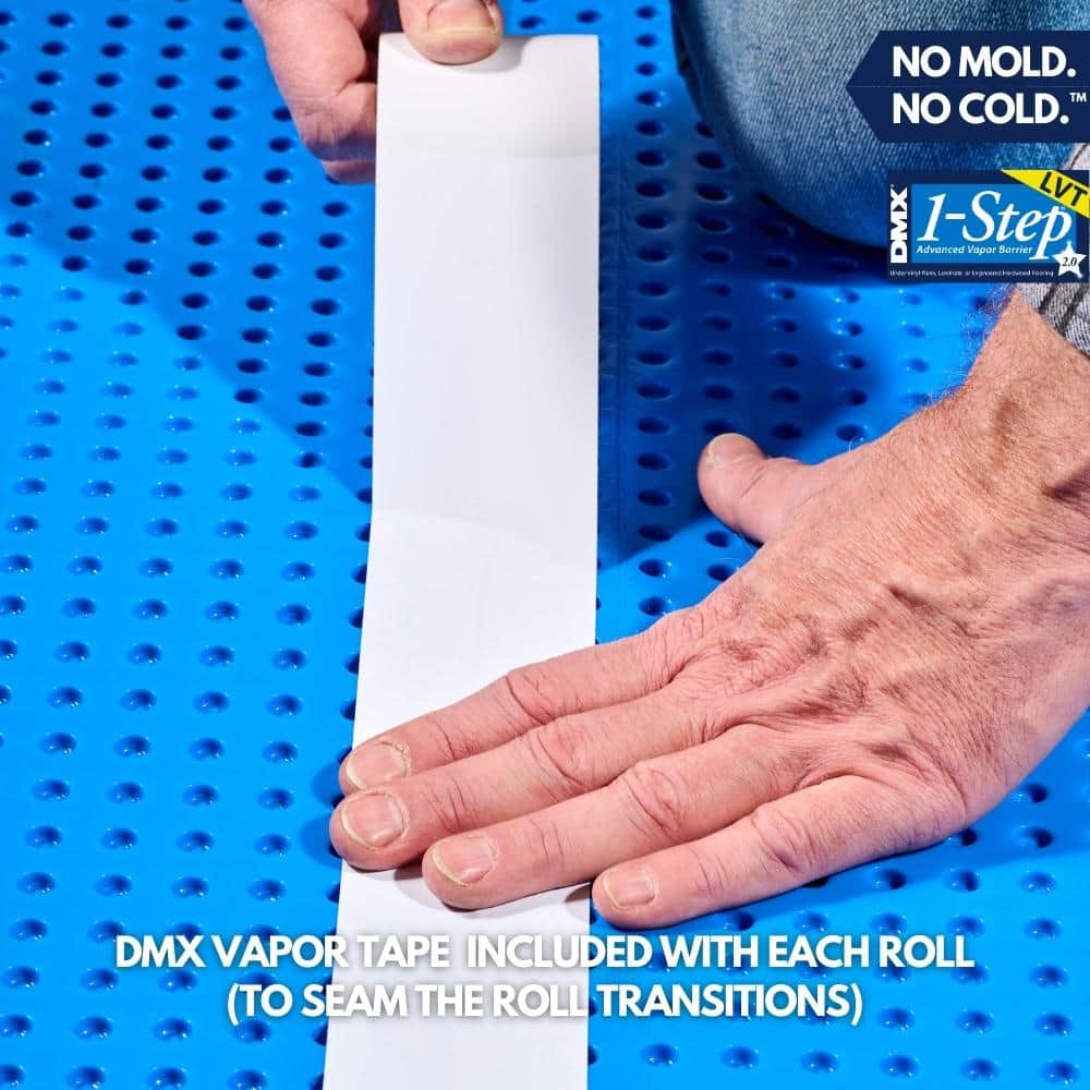 DMX 1-STEP 100 sq. ft. 3.6 ft. x 29 ft. x 5/.32 in. Underlayment for Vinyl Planks, Laminate and Engineered Hardwood Floors