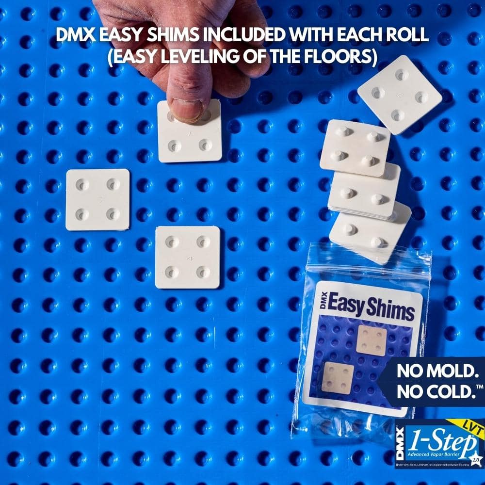 DMX 1-STEP 100 sq. ft. 3.6 ft. x 29 ft. x 5/.32 in. Underlayment for Vinyl Planks, Laminate and Engineered Hardwood Floors