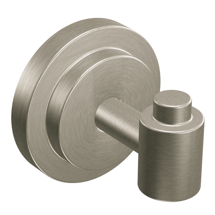 Moen Iso Single Hook Spot Resist Brushed Nickel Towel Hook