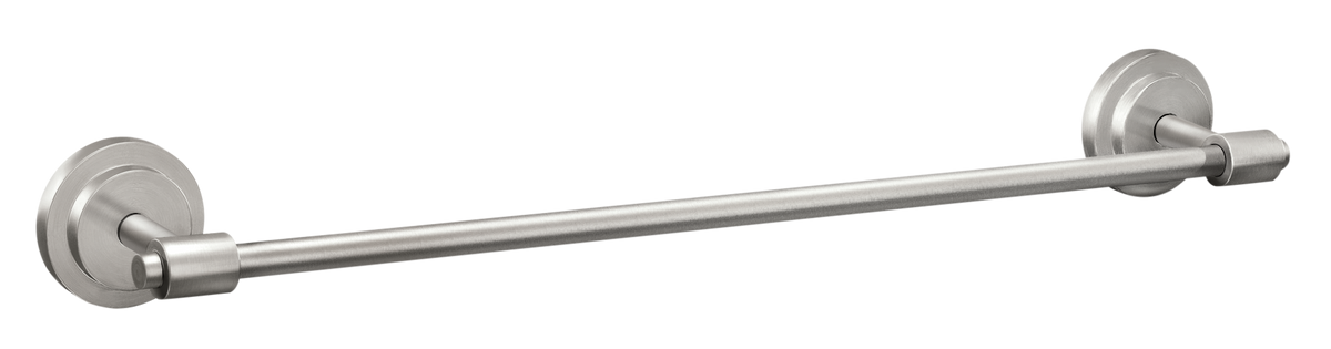 Moen Iso 18-in Spot Resist Brushed Nickel Wall Mount Single Towel Bar