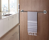 Moen Iso 18-in Chrome Wall Mount Single Towel Bar