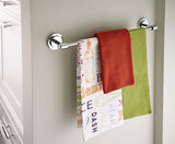 Moen Iso 18-in Spot Resist Brushed Nickel Wall Mount Single Towel Bar