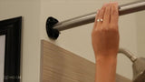 Moen 54 in. to 72 in. Adjustable Curved Shower Rod in Chrome
