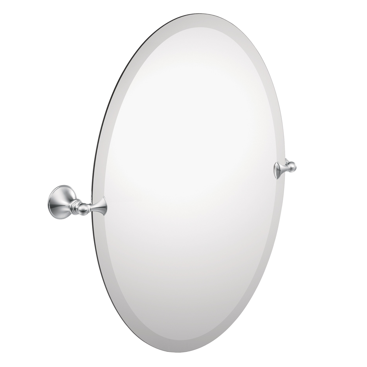 Moen Glenshire 26 in. x 22 in. Frameless Pivoting Wall Mirror in Chrome