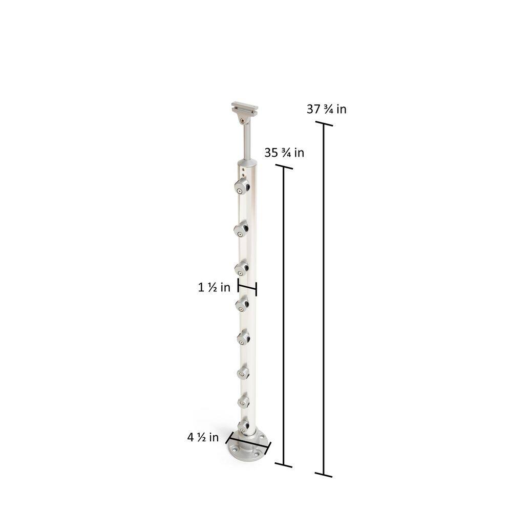 Dolle Prova PA1 36 in. x 1-1/2 in. Aluminum Top Mount Post