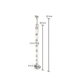 Dolle Prova PA1 36 in. x 1-1/2 in. Aluminum Top Mount Post