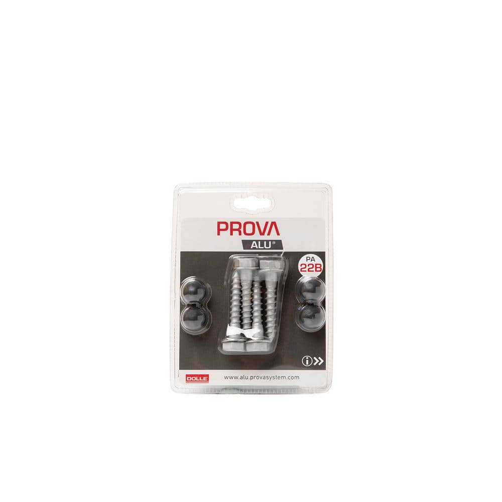 Dolle Prova PA22b Galvanized Steel Hex Screw Post Anchors (4-Piece)