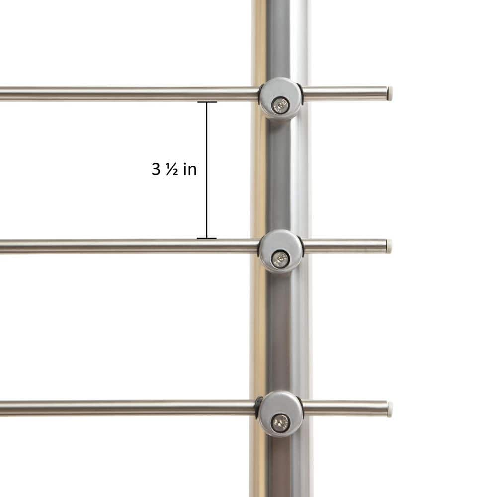 Dolle Prova PA2b 36 in. x 1-1/2 in Anthracite Side Mount Post