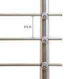 Dolle Prova PA2b 36 in. x 1-1/2 in Anthracite Side Mount Post