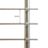 Dolle Prova PA1b 36 in. x 1-1/2 in. Anthracite Top Mount Post