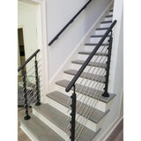 Dolle Prova PA1b 36 in. x 1-1/2 in. Anthracite Top Mount Post