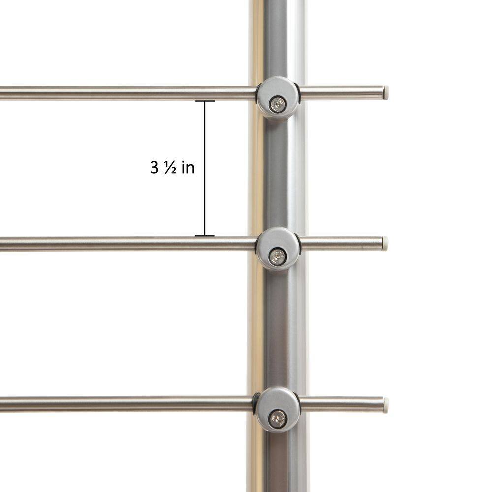 Dolle Prova PA1ab 42 in. x 1-1/2 in. Anthracite Top Mount Post