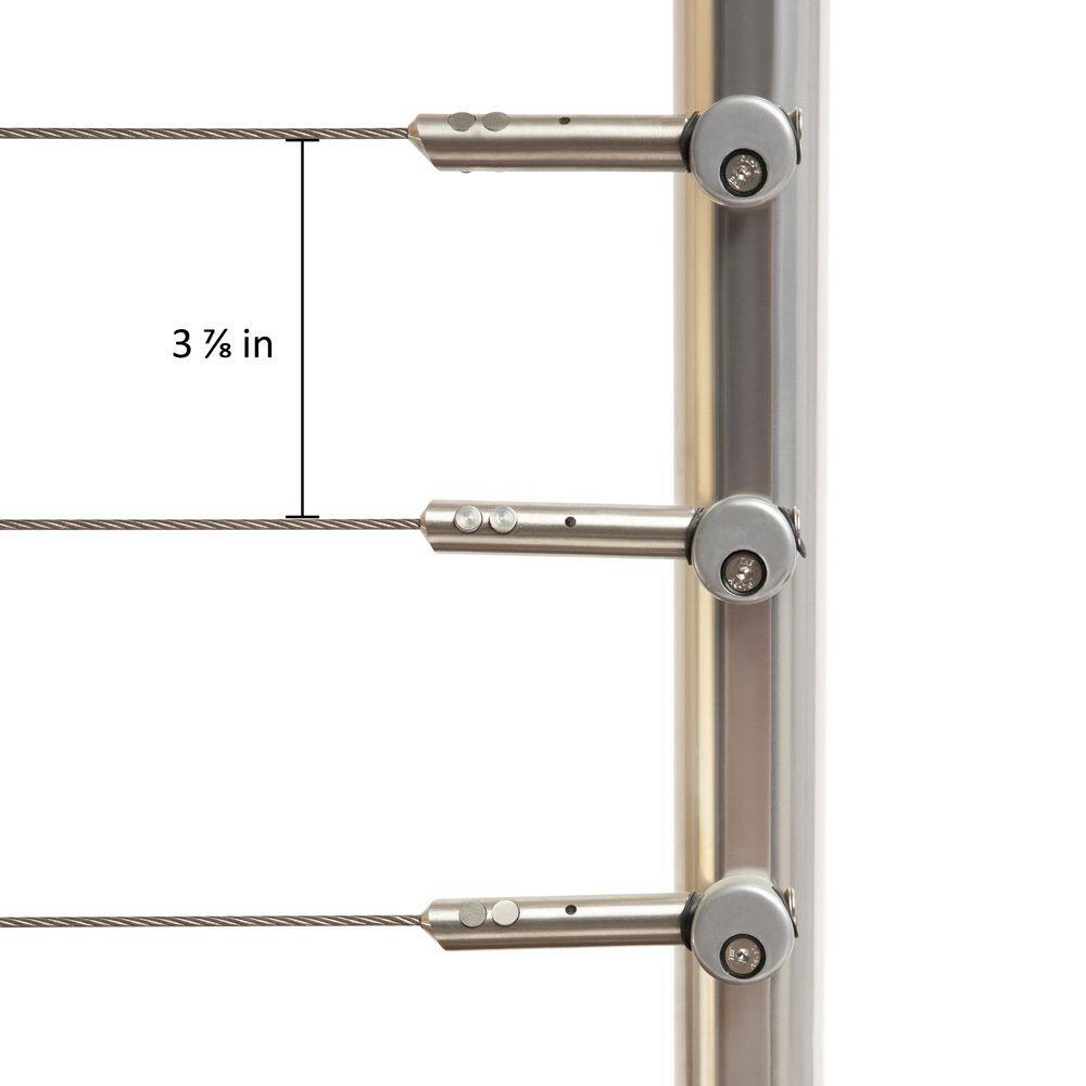 Dolle Prova PA1ab 42 in. x 1-1/2 in. Anthracite Top Mount Post