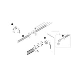 Dolle Prova PA8b Anthracite Handrail Connector-Wall Terminal