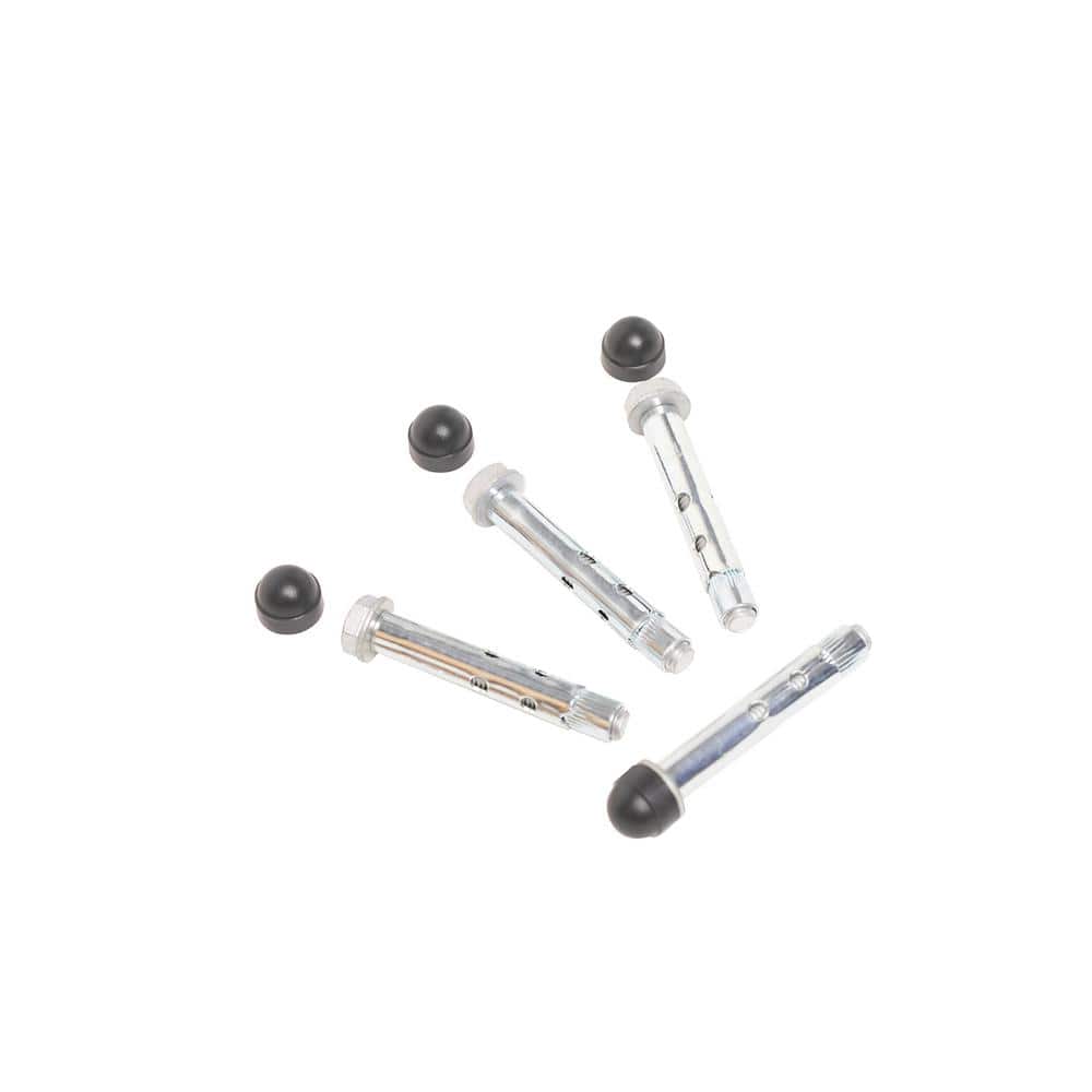 Dolle Prova PA23b Metal Heavy Duty Compression Concrete Post Anchors (4-Piece)