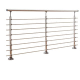 Dolle Prova 36 in. H x 79 in. W Brushed Silver Aluminum Stair Railing Kit