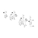 Dolle Prova PA13b 2-7/8 in. Anthracite Side Mount Spacer