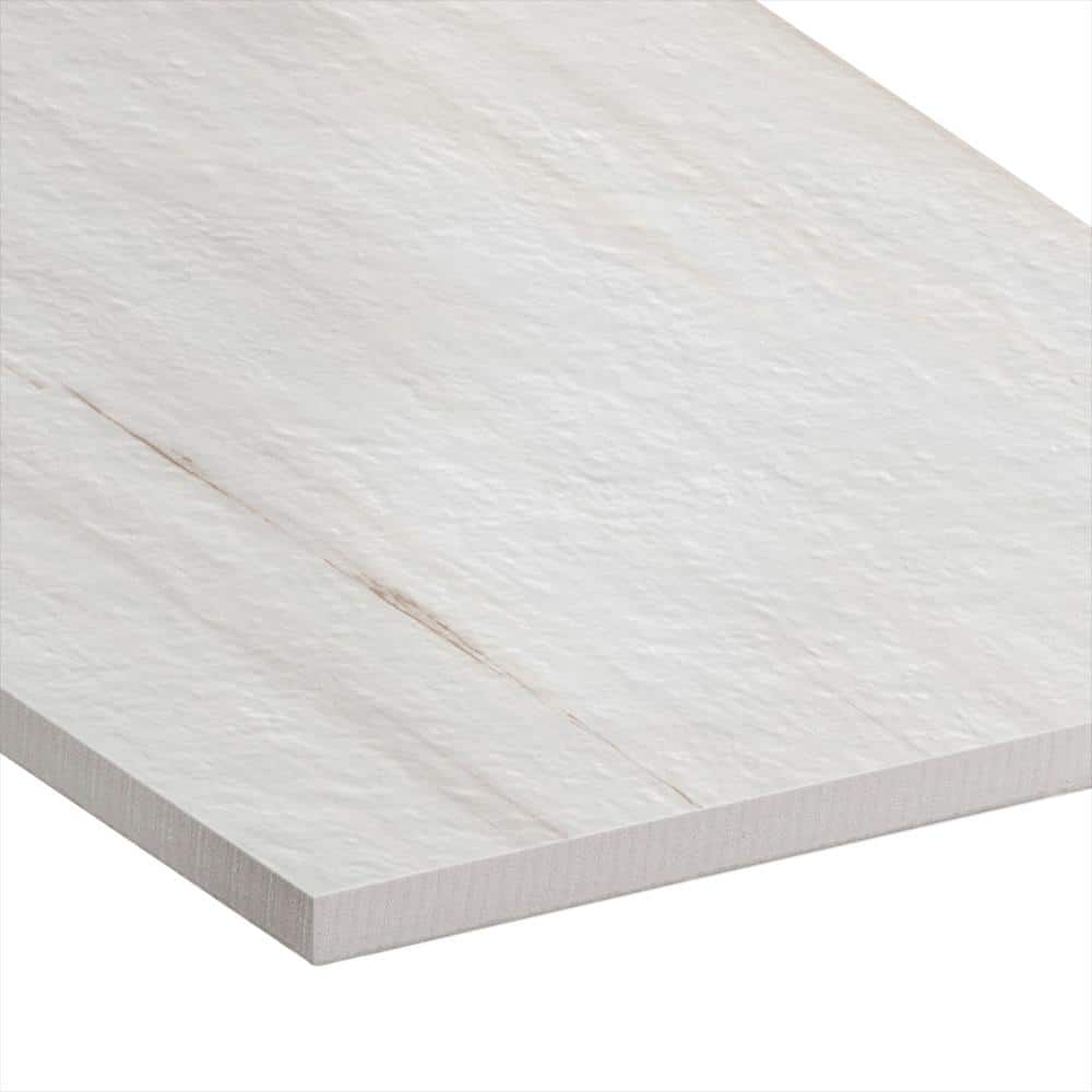 Impero Dolomite White 24 x 24 x 3/4 in. Marble-Look Porcelain Paver, Case of 2