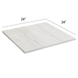 Impero Dolomite White 24 x 24 x 3/4 in. Marble-Look Porcelain Paver, Case of 2