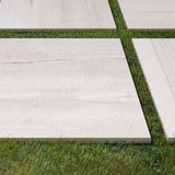 Impero Dolomite White 24 x 24 x 3/4 in. Marble-Look Porcelain Paver, Case of 2