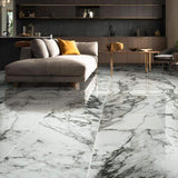 Donatello 16 in. x 32 in. Polished Porcelain Marble Look Floor and Wall Tile (14.2 sq. ft./Case)