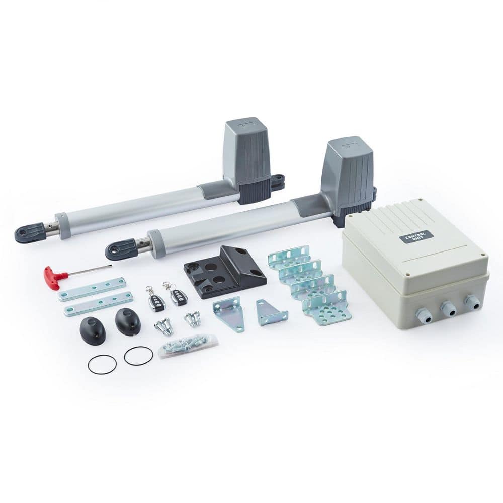 DOORADO Dual Swing Automatic Gate Opener Kit with IR Sensors Timer Auto Close