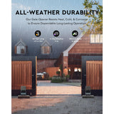 DOORADO 550-Watt Sliding Automatic Gate Opener for 3300 lbs. 40 ft. Doors with 2 Remote Controls 2 Infrared Sensors