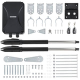 DOORADO Automatic Dual Swing Gate Opener Kit-660lb, 18ft