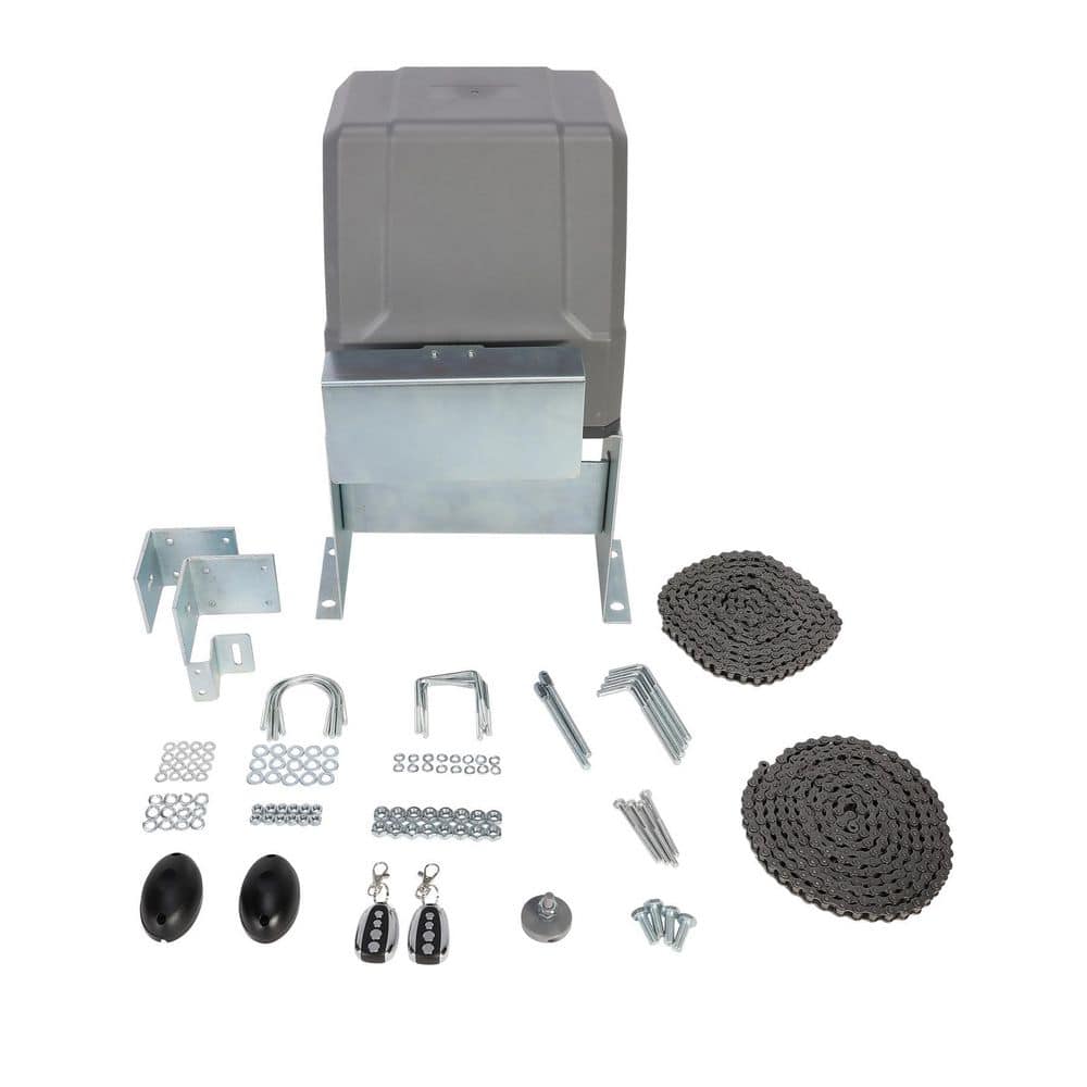 DOORADO Slide Single Automatic Gate Opener Kit with Remotes and Safety Sensor