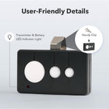 DOORADO 3 in 1 Programmable Universal Gate Remote Wireless Key for Automatic Gate Opener, 433.92 KHz