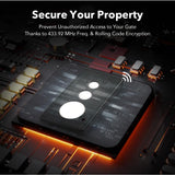 DOORADO 3 in 1 Programmable Universal Gate Remote Wireless Key for Automatic Gate Opener, 433.92 KHz