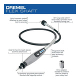 Dremel 4300 Series 1.8 Amp Variable Speed Corded Rotary Tool Kit with Flex Shaft Rotary Tool Attachment