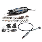 Dremel 4300 Series 1.8 Amp Variable Speed Corded Rotary Tool Kit with Flex Shaft Rotary Tool Attachment