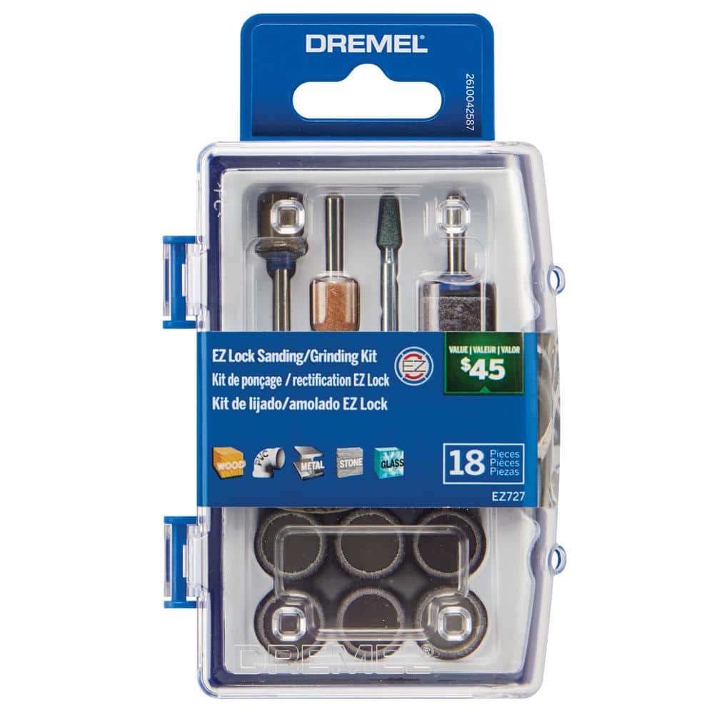 Dremel 4300 Series 1.8 Amp Variable Speed Corded Rotary Tool Kit with EZ Lock Sanding and Grinding 18-Pc Rotary Accessory Kit